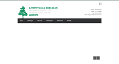 Desktop Screenshot of baumpflege-bressler.de