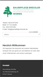 Mobile Screenshot of baumpflege-bressler.de