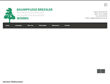 Tablet Screenshot of baumpflege-bressler.de